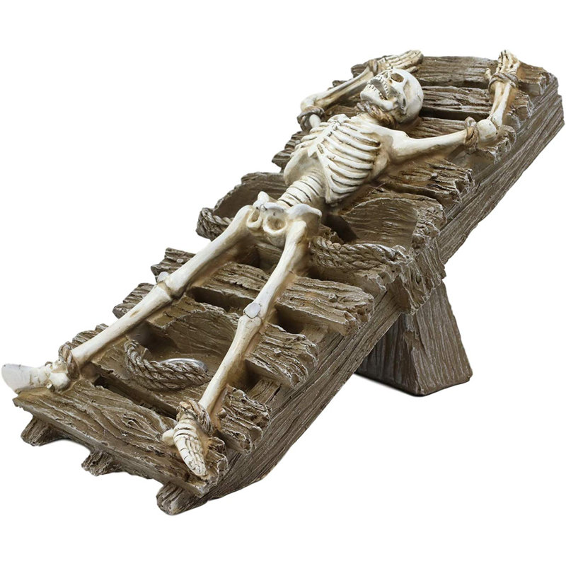 Candélabre en plastique statue squelettes altar