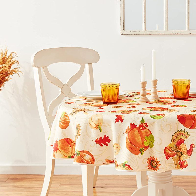Ashfield Thanksgiving Tablecloth, 60" x 60"