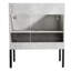 Meuble-lavabo de 30 po de couleur gris ciment, fabrication en contreplaqué, options de montage mural et autoportant 30 po, gris, look moderne