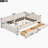 Upholstered Platform Bed with USB and 2 Drawers-853322166