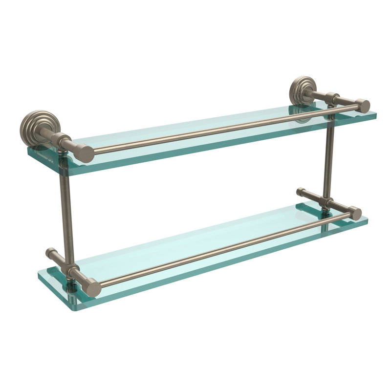 Beresford 2 Piece Tiered Shelf, Antique Pewter
