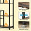 Open Display Rack,Farmhouse Bookshelf,Versatile Storage Bookcase