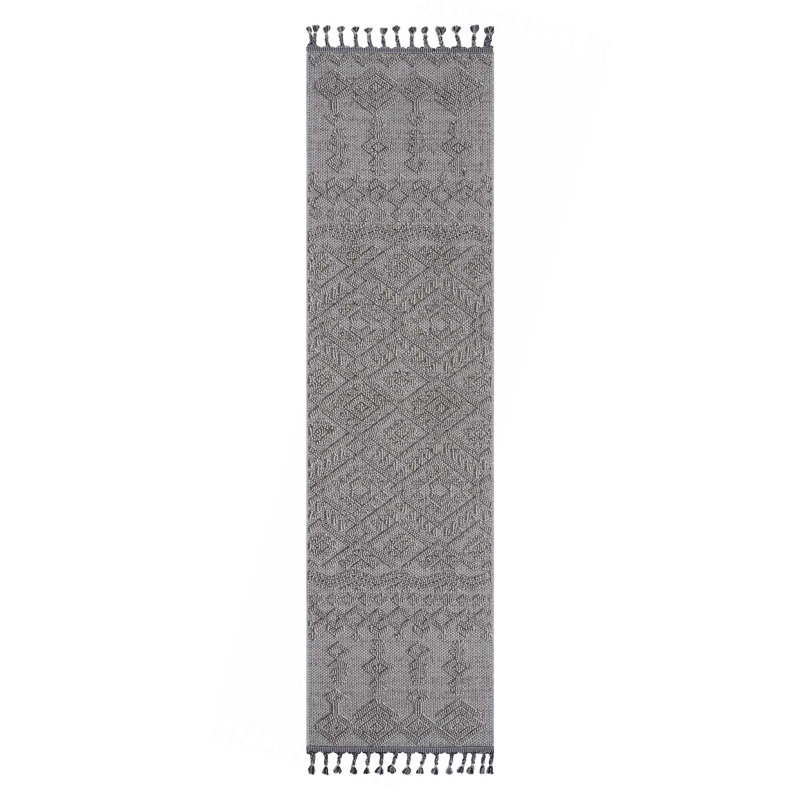 Collection Traditional Indoor/Outdoor Area Rug, Runner 2'2" x 8'