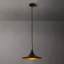 Luminaire suspendu Lodi - noir mat, noyer-106870046