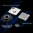 6 Inch Square Shower Floor Drain, Anti-Rust Surface Treatment Easy Removable Grate