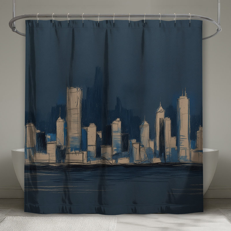 Rideaux de douche Urban Skyline, 70 po L x 93 po H