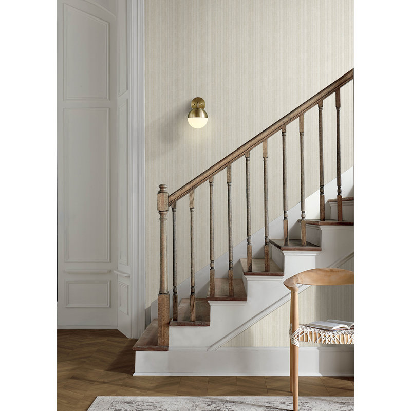 Papier peint à chevrons beige Stokes, Beige