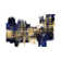 Vibrant Gold On Blue by Alex Wise - Print on Canvas