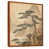 Toile avec cadre flottant brun