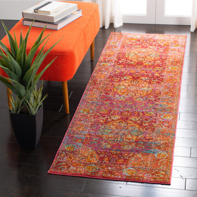 Marques Oriental Orange Area Rug