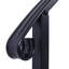 Rambarde monobloc en fer forgé noir à 2 ou 3 marches, 2 barreaux flexibles