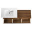 Meuble-lavabo moderne avec lavabo en résine - 60 po, solution élégante