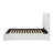 53-inch Upholstered Eastern Platform Bed White-1821701475