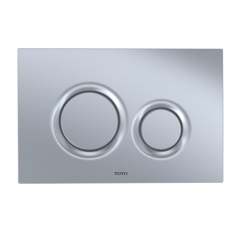 Dual Round Push Button Plate