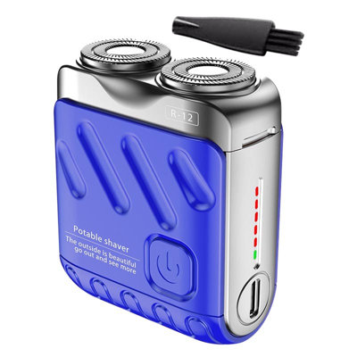 Electric shavering Beard Shaver Mini And Portable Suitcase Shaver Mini And Portable Suitcase Double-Ring Magnetic Cutter 2024 Men's Favorite Portable Mini Shaver