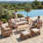 7 Pieces Outdoor Patio Conversation Set-1299540883