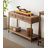 50.39" Brown Rectangular Solid Wood Console Table