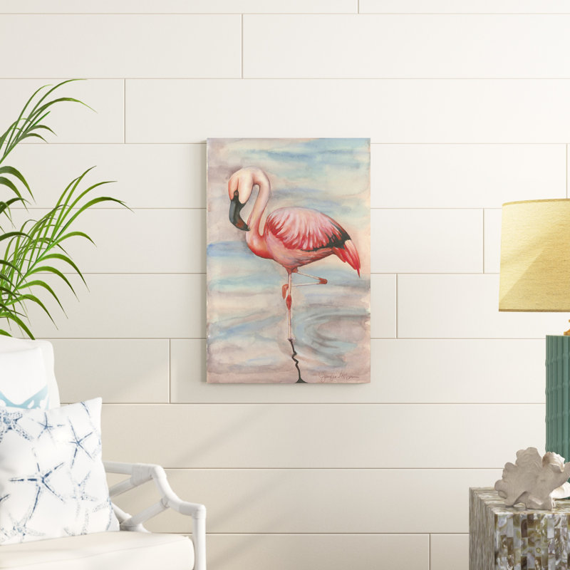 Flamant rose II, H 30 po x l 20 po x P 1,25 po