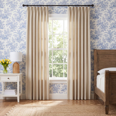 Wakefield Ticking Stripe Curtain in Homespun