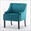 Chaise d'appoint rembourrée polyvalente avec accoudoirs encastrés, pieds avant fuselés et pieds arrière évasés pour la salle à manger de la chambre du vestibule-1846728768