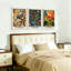 60*40，Wall Art, 3-Piece Arts and Crafts Canvas Painting, Bird Floral Pattern Wall Decor for Living Room Bedroom Dining Room.