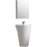 Ensemble de meuble-lavabo sur pied en U 24 po Fresca Parma (robinet non inclus)