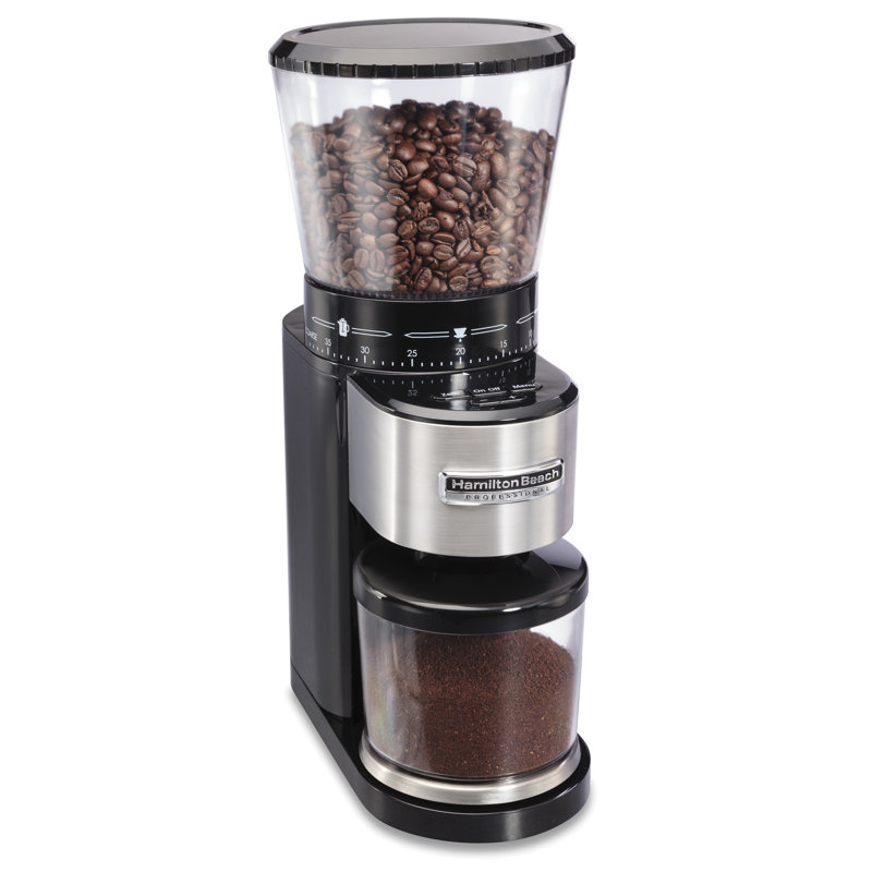 Hamilton Beach Stainless Steel Electric Burr Coffee Grinder