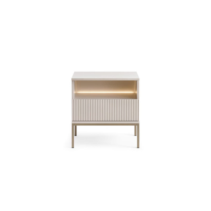 Aliannys 54cm W Manufactured Wood Bedside Table