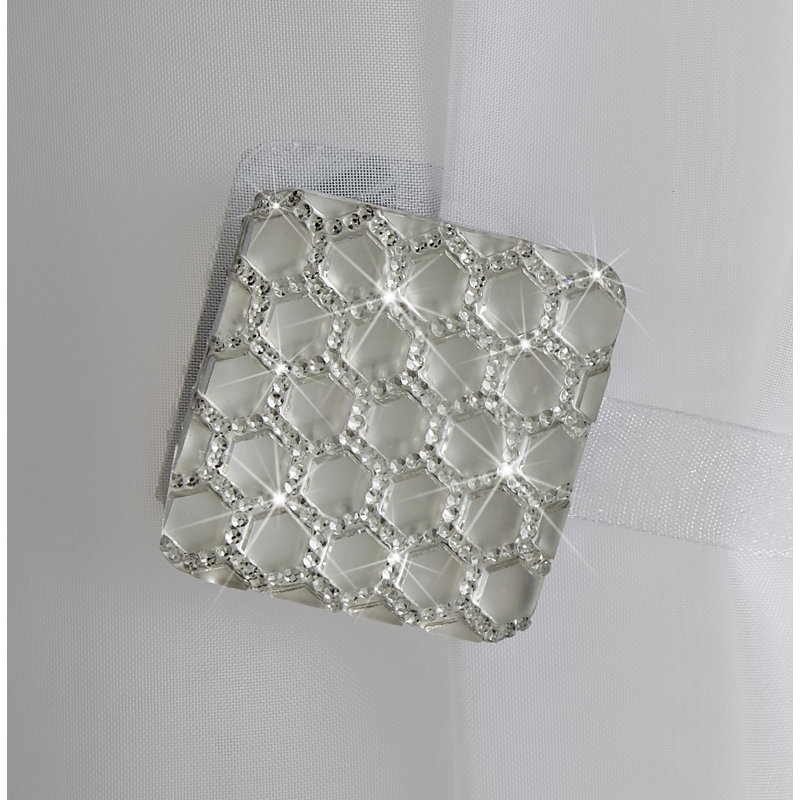 Larkin 4cm Curtain Holdback/Tieback, Silver
