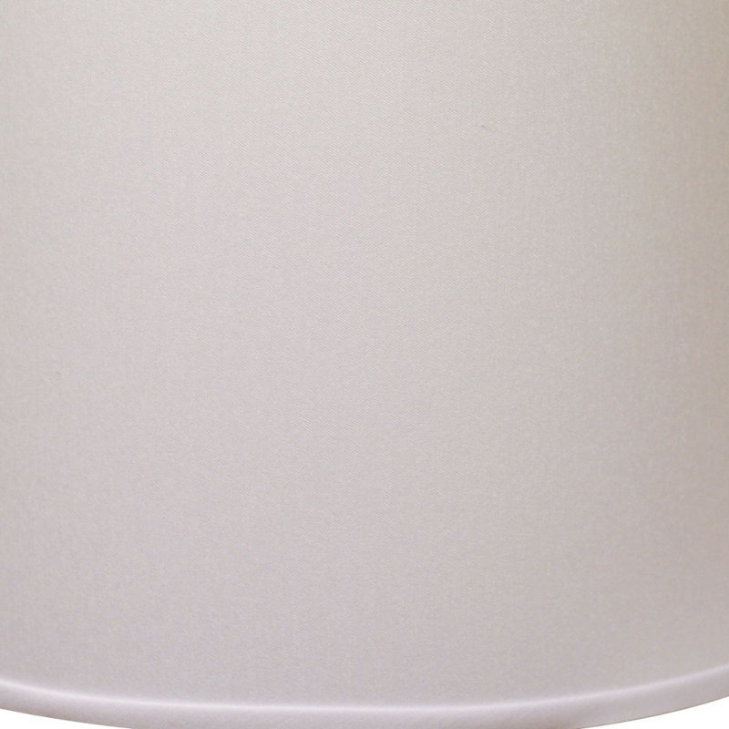  Abat-jour tambour en lin Throwback, L 14 po, Blanc