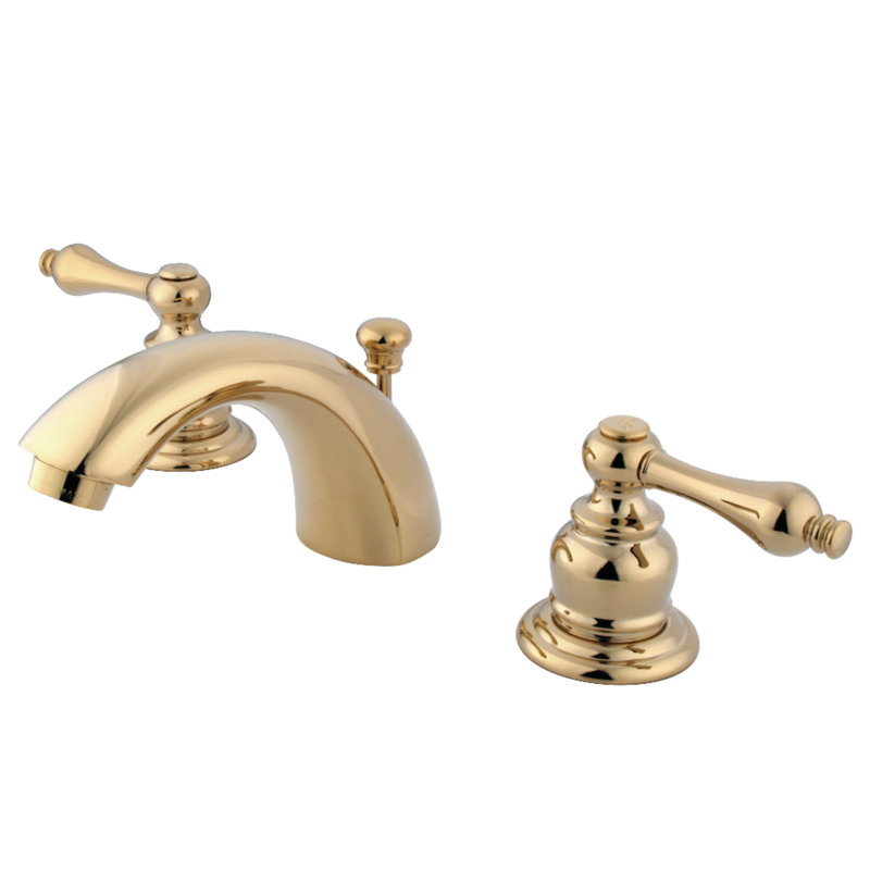 Robinet de salle de bain espacé avec ensemble de drain Magellan, Laiton poli