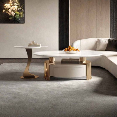Table basse Creative en pierre supercristalline