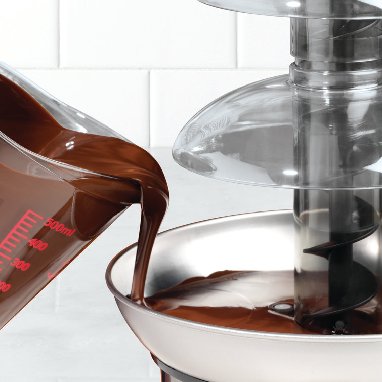 Chocolate Fountain Machine 3 Tier Stainless Steel Luxury Cheese Cascading  Fondue