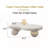 Cloud Shaped Coffee Table with 3 Ball Legs for Living Room-168812892