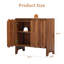30.7" Wavy 2-Door Accent Cabinet 
