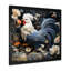 Coq dans un jardin de fleurs II-522553538-522553545