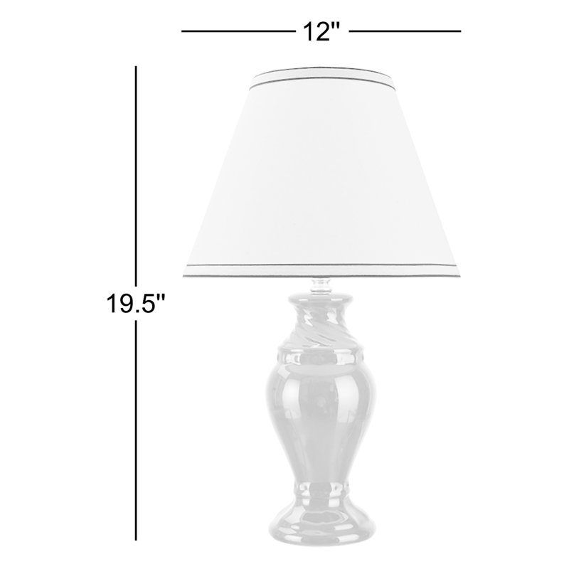 Ensemble de lampes de table en céramique 19,5 po Tamworth, Vert