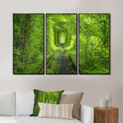 " Forest Around Rail Way Tunnel " 3 - Pieces