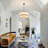 5-light White Fabric Drum Chandelier-832805266