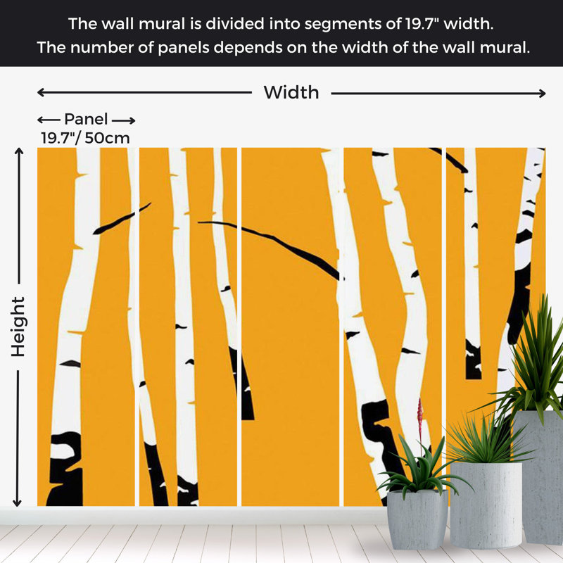 Abstract Wall Mural, 106" L x 137" W