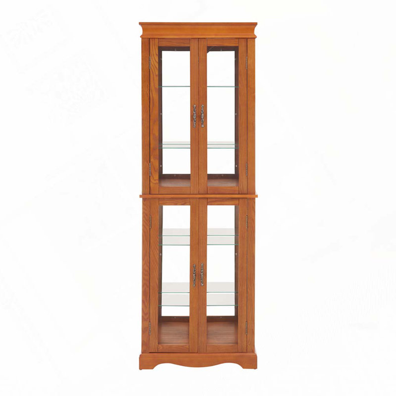 Armoire de rangement en verre, Chêne