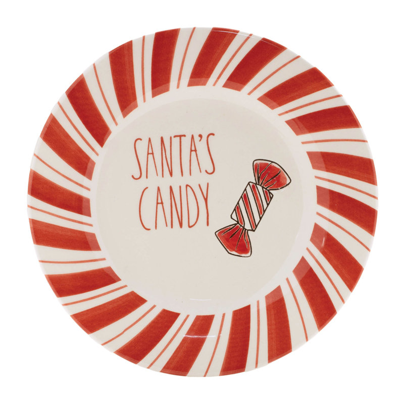Assiette en céramique Santa Candy