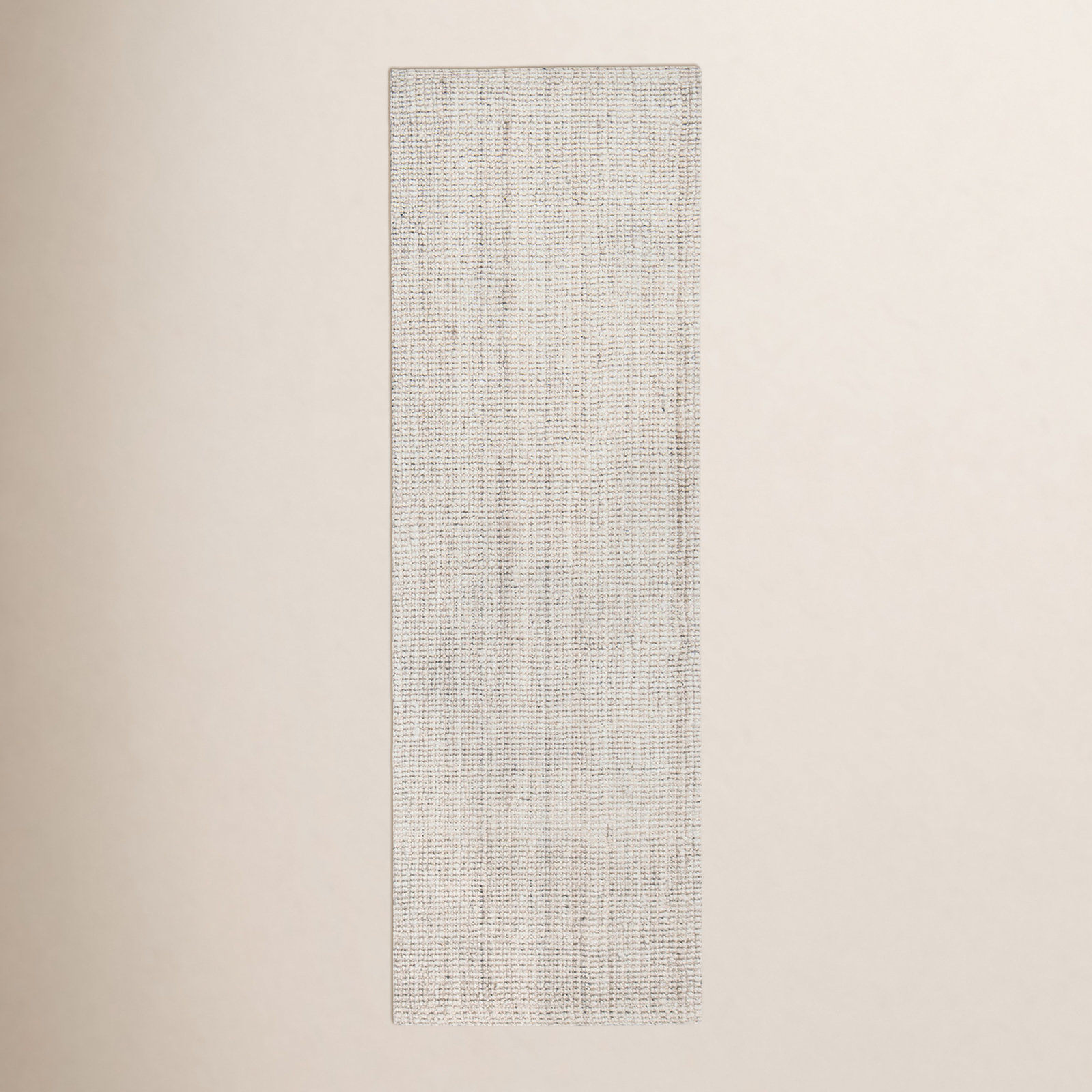 Asta Ivory Hand-Woven Flatweave Jute Rug, Runner 2'6" x 12'