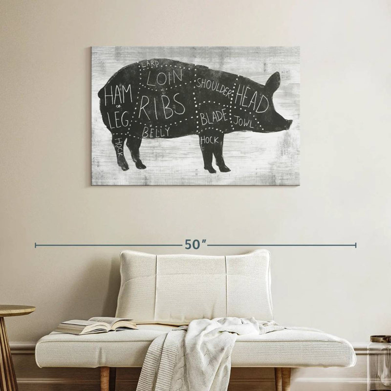 Senne Farmhouse Butcher I, 26" H x 39" W