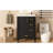 24" Modern Bathroom Vanity With Ceramic Sink, Soft-Close Door, 3 Drawers, Gold Handles, And Door-Mounted Rack For Space-Saving Storage-1403166391