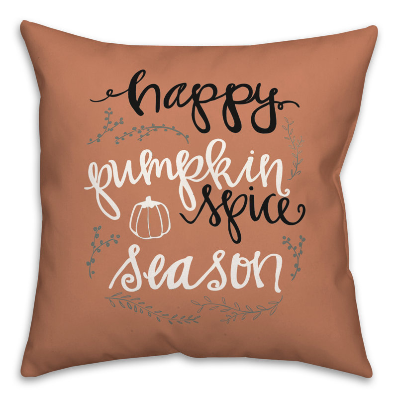 Housse de coussin carré et insert Happy Season, 18 po x 18 po