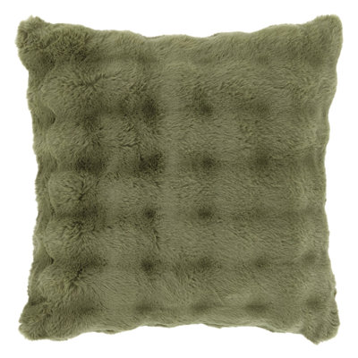 Fab Faux Polyester Throw Square Pillow Cover