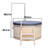 ALEKO Solid Wood Round Hot Tub in Beige