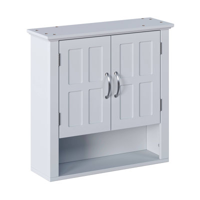 Armoire de salle de bain murale, armoire murale multifonctionnelle avec tablettes réglables, armoire à pharmacie pour la salle de lavage et la cuisine et le salon