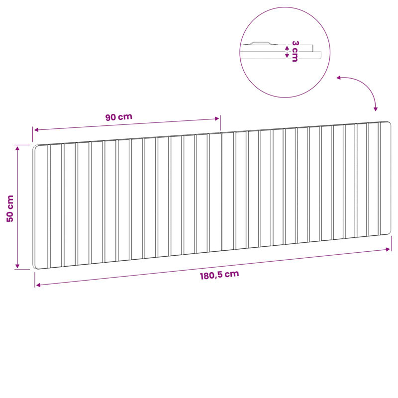 Headboard, Sonoma Oak